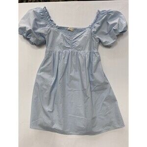 Altar'd State Puff Sleeve Ruched Mini Dress Size S Cottagecore Coquette